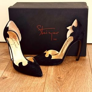 Walter Steiger : Flame-Trim d'Orsay Pump, Black sz. 6